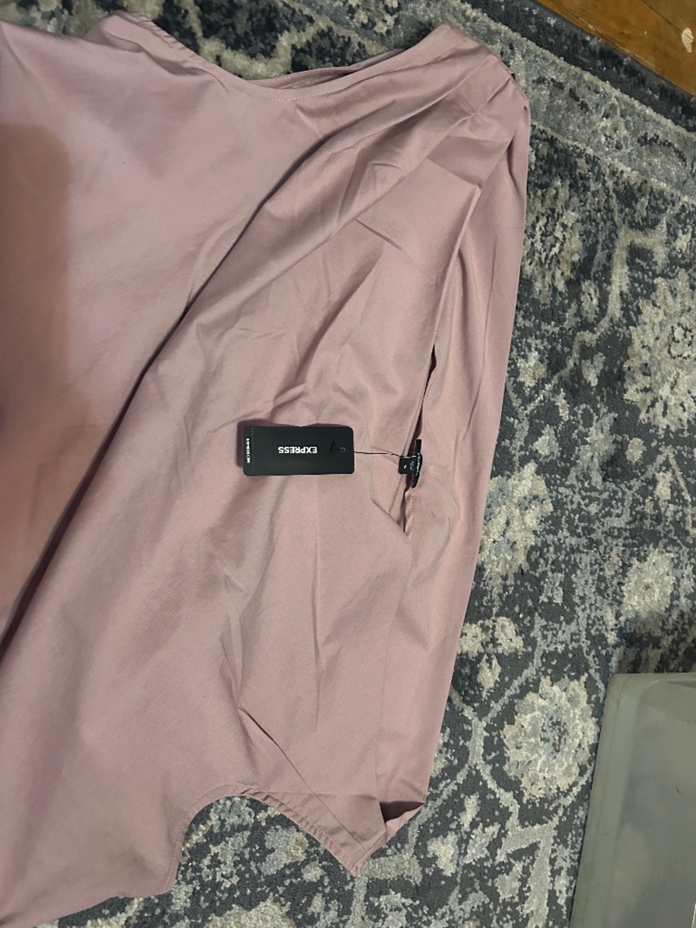 Mauve punk spring drewsy top from express